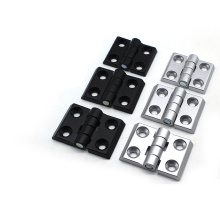 Industry strong black nylon folding magnetism hinges for 20 30 40 series aluminum profile